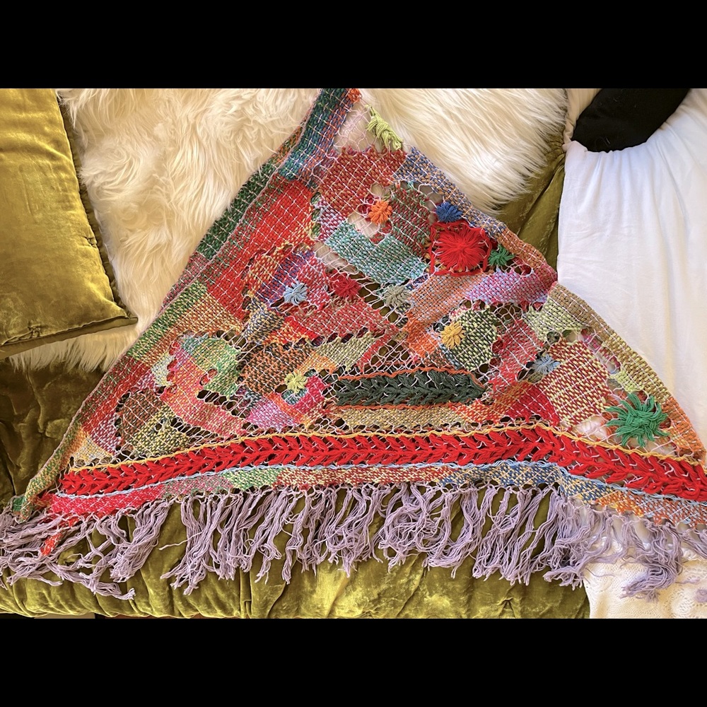 Lu Brink Brazilian Knit Shawl, Multicolor